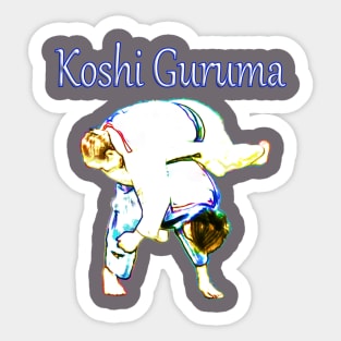 Judo Koshi-guruma Sticker